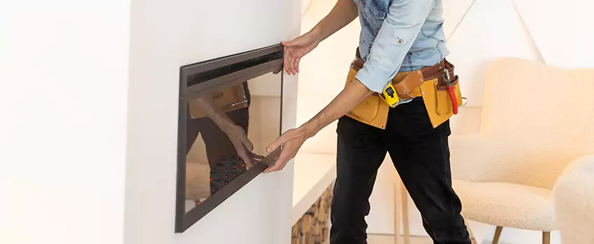 Metal Fireplace Installation in San Dimas, California