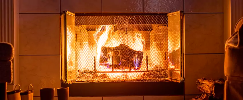 Mendota Hearth Landscape Fireplace Installation in San Dimas, California