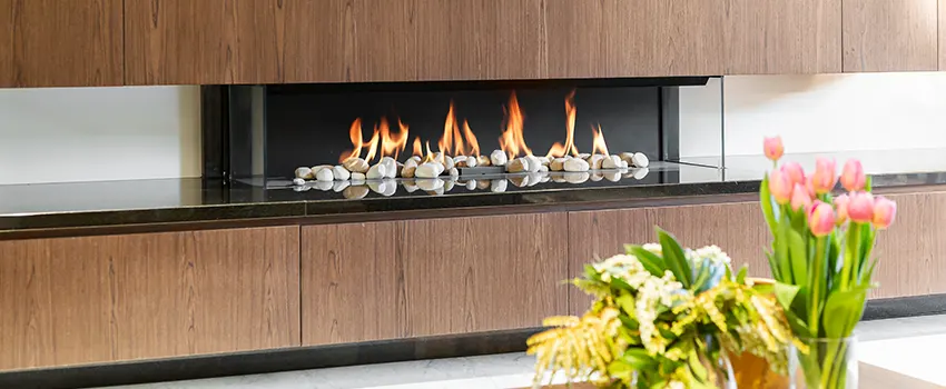 Double-height Fireplace Design Refurbishment in San Dimas, California